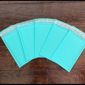 25 Pack - 4x8” Teal Bubble Mailers